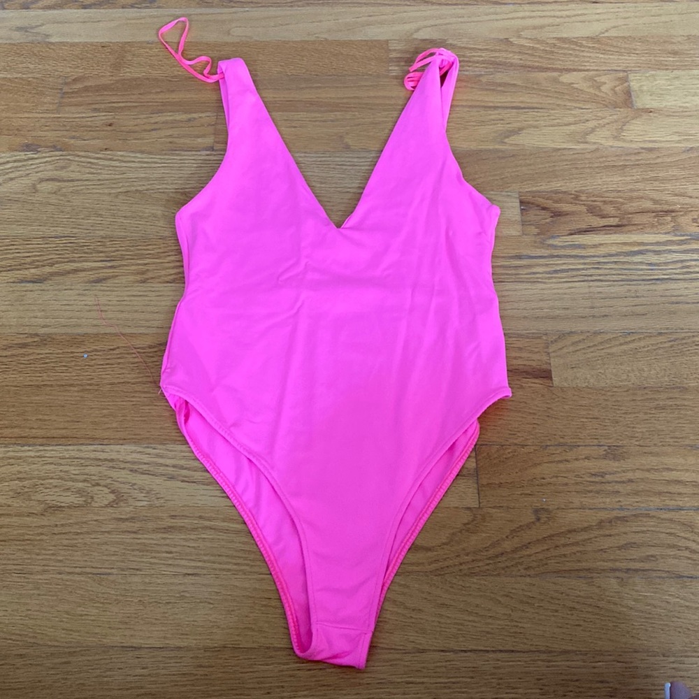 Neon V Neck Bodysuit